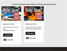 Tablet Screenshot of greatbighomeshow.com